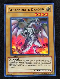 Yugioh Alexanderite Dragon PHSW-EN000 1st Super (NM) - Image 1