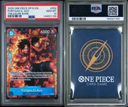 2025 ONE PIECE OP10-ROYAL BLOOD TREASURE RARE #052 PORTGAS D. ACE PSA 10 - Image 3