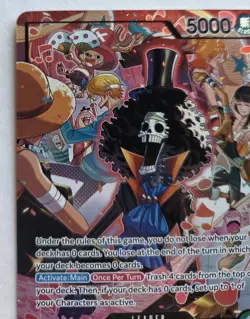 One Piece OPTCG English Brook Alt Art Leader OP15-022 L* - NM! - Image 2