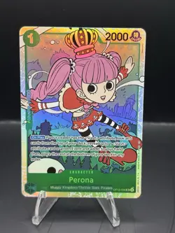 OP12-034 Perona Legacy of the Master Super Rare Foil NM+ Condition - Image 1