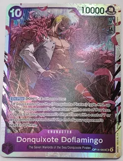 2026 One Piece Azure Sea's Seven Donquixote Doflamingo Super Rare #OP14-069 - Image 1