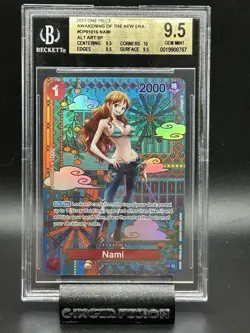 One Piece 2023 ENG Awakening Of The New Era OP01016 Nami Alt Art SP BGS 9.5 - Image 1