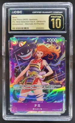 2025 ONE PIECE JP NAMI ALTERNATE ART OP09-070 CGC 10 PRISTINE A PT - Image 1