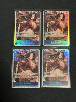x4 Boa Hancock - OP07-051 - SR Foil Rare- One Piece TCG PLAYSET - Image 1