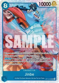 One Piece English - Jinbe - OP14-049 - SR - NM - Image 1