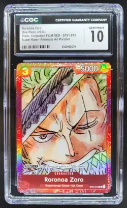 2023 ONE PIECE RORONOA ZORO PROMO FILM RED ST01-013 CGC 10 A PT - Image 1