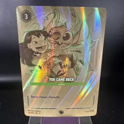 You Came Back (Enchanted) 213/204 Azurite Sea Holo Disney Lorcana Enchanted Nm - Image 1