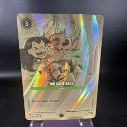 You Came Back (Enchanted) 213/204 Azurite Sea Holo Disney Lorcana Enchanted Nm - Image 3