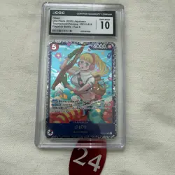 CGC 10 GEM MINT Hibari OP11-010 SR Flagship Battle Prize - ONE PIECE 24 - Image 1