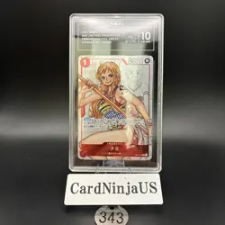 TAG GEM MINT 10 (983) Nami Parallel OP01-016 R 25th Edition ONE PIECE 343 - Image 1