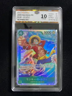2025 One Piece TCG JPN PRB02-005 SR Monkey D. Luffy JBN 10 Pristine OC83 - Image 1