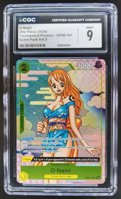 2024 ONE PIECE O-NAMI EVENT PACK PROMO OP06-101 CGC 9 A PT - Image 1