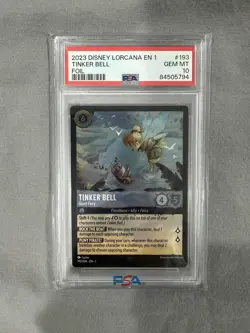 Tinker Bell Giant Fairy 193/204 COLD FOIL 2023 Disney Lorcana PSA 10 GEM MT - Image 1