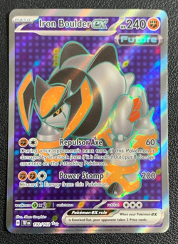 Iron Boulder ex 192/162 Temporal Forces Full Art Ultra Rare Pokemon TCG Card NM - Image 1