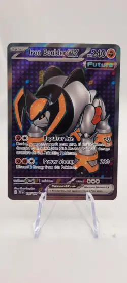 Pokemon TCG: Iron Boulder ex 192/162 Full Art Temporal Forces NM Card - Image 1
