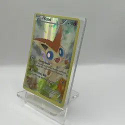 Pokemon TCG Victini XY117 Black Star Promo Full Art Holo Card LP - Image 3