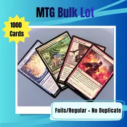 Magic: the Gathering 1000 Bulk Cards With Foils No Duplicates Lands Tokens NM 885485820370 - Image 1