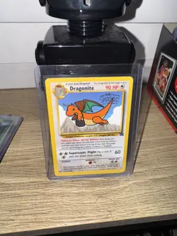 LP Dragonite #5 Movie Black Star Promo WB Stamp WoTC Rare Pokemon TCG Card - Image 2