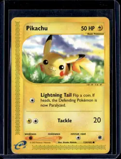 Pikachu - 124/165 / E Card Expedition 2002 (NM) / Pokemon TCG - Image 1