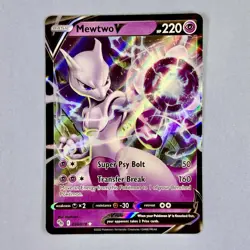 Pokemon TCG: Mewtwo V 030/078 Pokemon GO Card NM - Image 1