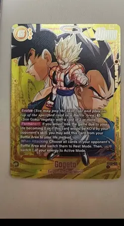 Bandai Dragon Ball Super Card Game Gogeta Saiyan/Another World SCR FB09-122 Foil - Image 1