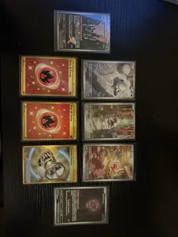 Pokemon TCG 8 Card Lot Mega Evolutions, Obsidian flame, Paradox Rift - Image 1