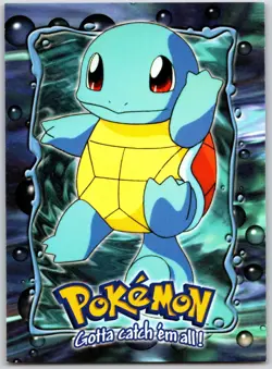 POKEMON TOPPS THE FIRST MOVIE TRADING CARDS SQUIRTLE #66 NON HOLO NM - Image 1