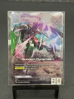 Bandai Gundam TCG Newtype Challenge Dynames and Lockon Stratos (Neil) Pilot Card - Image 1