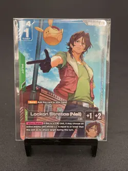 Bandai Gundam TCG Newtype Challenge Dynames and Lockon Stratos (Neil) Pilot Card - Image 2