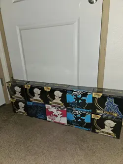 Lot of 10 Pokemon Etbs Black Bolt, White Flare, Mega And Phantasmal Sealed New - Image 1