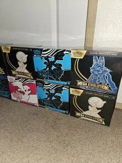 Lot of 10 Pokemon Etbs Black Bolt, White Flare, Mega And Phantasmal Sealed New - Image 2