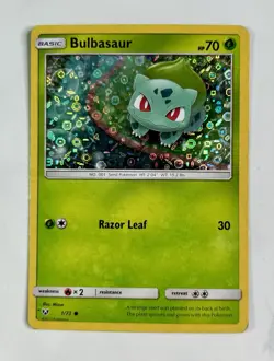Bulbasaur 2017 Pokemon S & M Shining Legends General Mills Promo Holo #1/73 * MP - Image 1