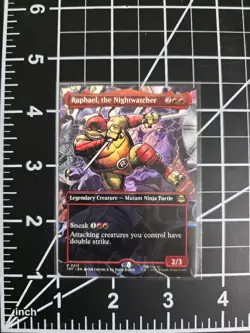Raphael, the Nightwatcher TMT 0213 Extended Art MTG Ninja Turtles NM/M - Image 1