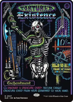 NM MTG FOIL TORTURED EXISTENCE SECRET LAIR ROLL FOR INITIATIVE - Image 1