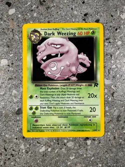 Pokemon TCG Cards Dark Weezing 14/82 Team Rocket Holo Rare NM - Image 1