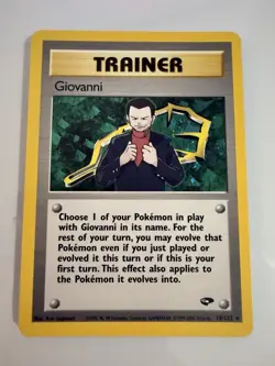 Pokemon Gym Challenge Giovanni Holo 18/132 Vintage NM - Image 1