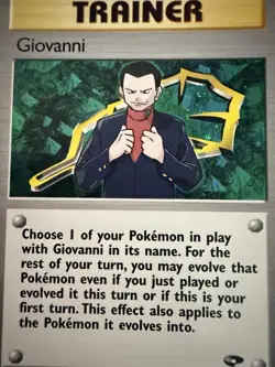 Pokemon Gym Challenge Giovanni Holo 18/132 Vintage NM - Image 2