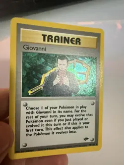 Pokemon Gym Challenge Giovanni Holo 18/132 Vintage NM - Image 3