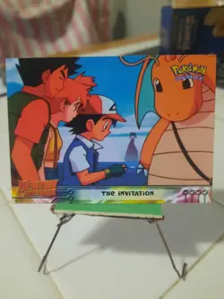 The Invitation #13 Mewtwo Strikes Back Topps Blue Label Pokemon 1998 LP - Image 1