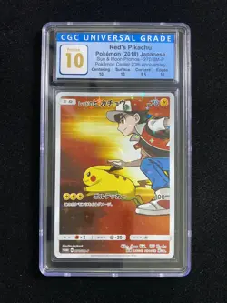 2018 Pokemon Center 20th JPN Red's Pikachu Promo 270/SM-P CGC10 Old Bluetag EF42 - Image 1