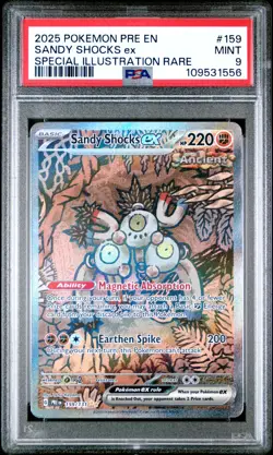 Sandy Shocks ex #159/131 SIR [PSA 9 MINT] 2025 Prismatic Evolutions PRE Pokemon - Image 1