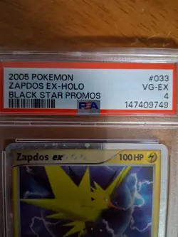 Pokemon TCG Zapdos EX Black Star Promo Holo 2005 #033 Psa Grade 4 - Image 3