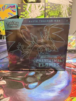 Pokemon TCG: Phantasmal Flames Elite Trainer Box (ETB) – Factory Sealed – 9 Pack - Image 1