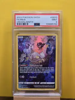 2023 Pokemon Sword & Shield Crown Zenith #GG10 Full Art Mew PSA 9 - Image 1
