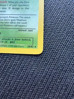 Pokemon TCG Pokemon Team Rocket Dark Golbat 24/82 Non-Holo Rare NM - Image 4