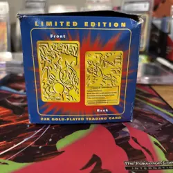 1999 Pokemon Burger King Charizard 23K Gold Plated Trading Card SEALED 🔥🔥🔥 - Image 3