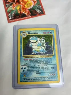 Blastoise 2/102 Holo Rare Base Set Pokemon Card - Image 2