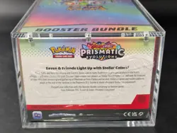 Pokemon SV8.5 Prismatic Evolutions Sealed Booster Bundle Display W/Acrylic Case - Image 3