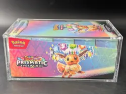 Pokemon SV8.5 Prismatic Evolutions Sealed Booster Bundle Display W/Acrylic Case - Image 4
