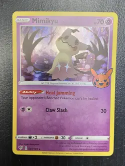 Mimikyu Promo Holo Trick or Trade BOOster 081/189 NM Pokemon - Image 1